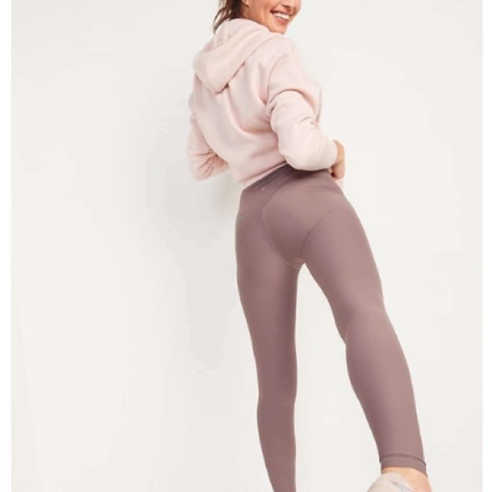 Old Navy Brown High-Waisted Leggings